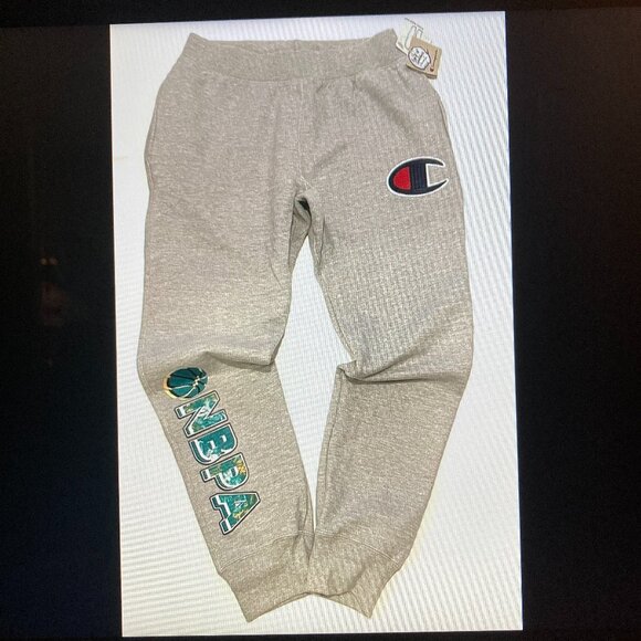 Champion Gray Joggers with NBA Patch Mens Size 2XL - Picture 1 of 15